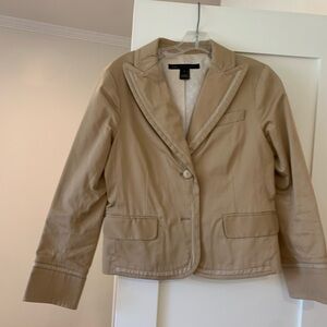 Tuxedo blazer tan size 6
